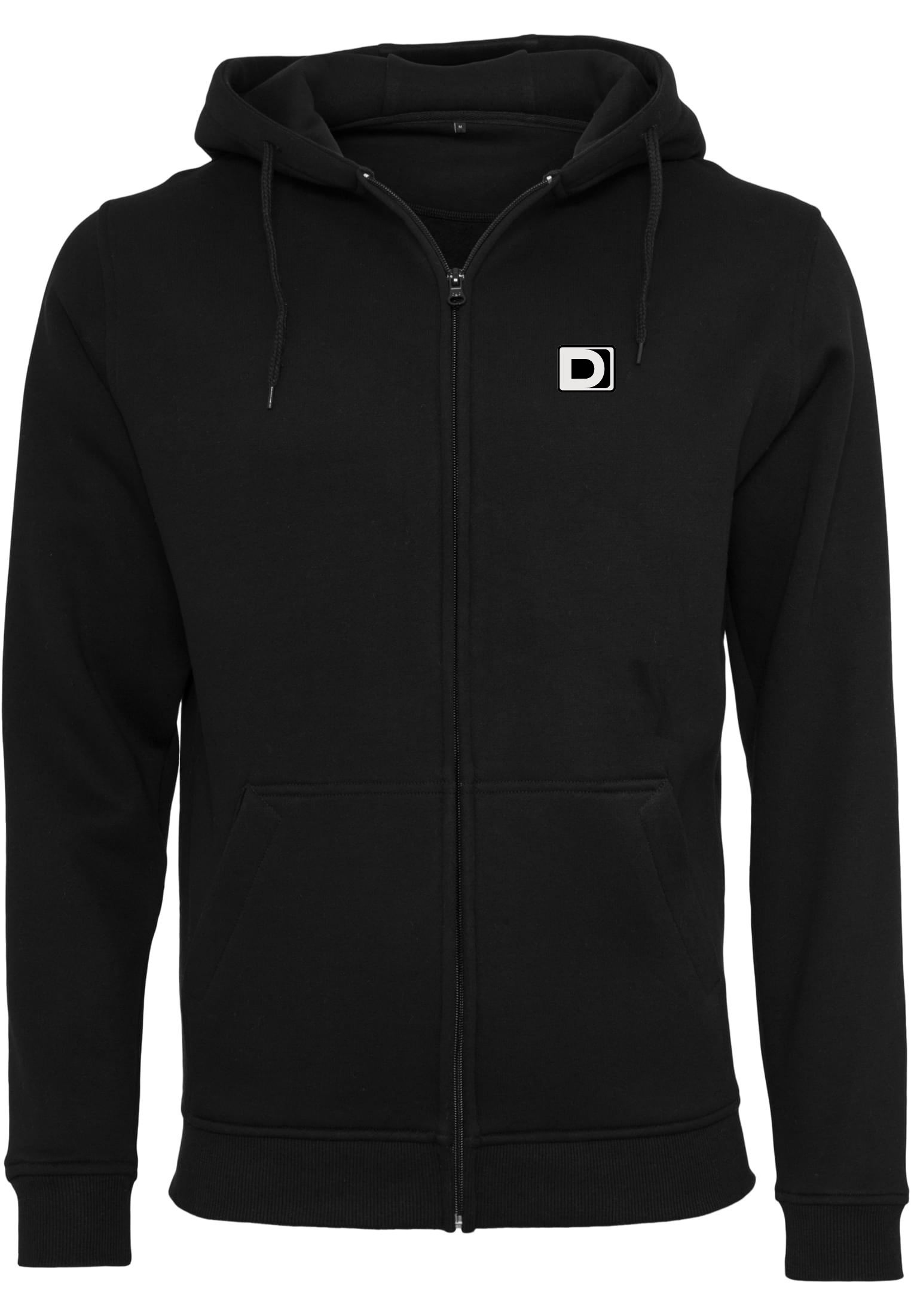 Sudadera con cremallera y capucha D-Poject Badge Negro