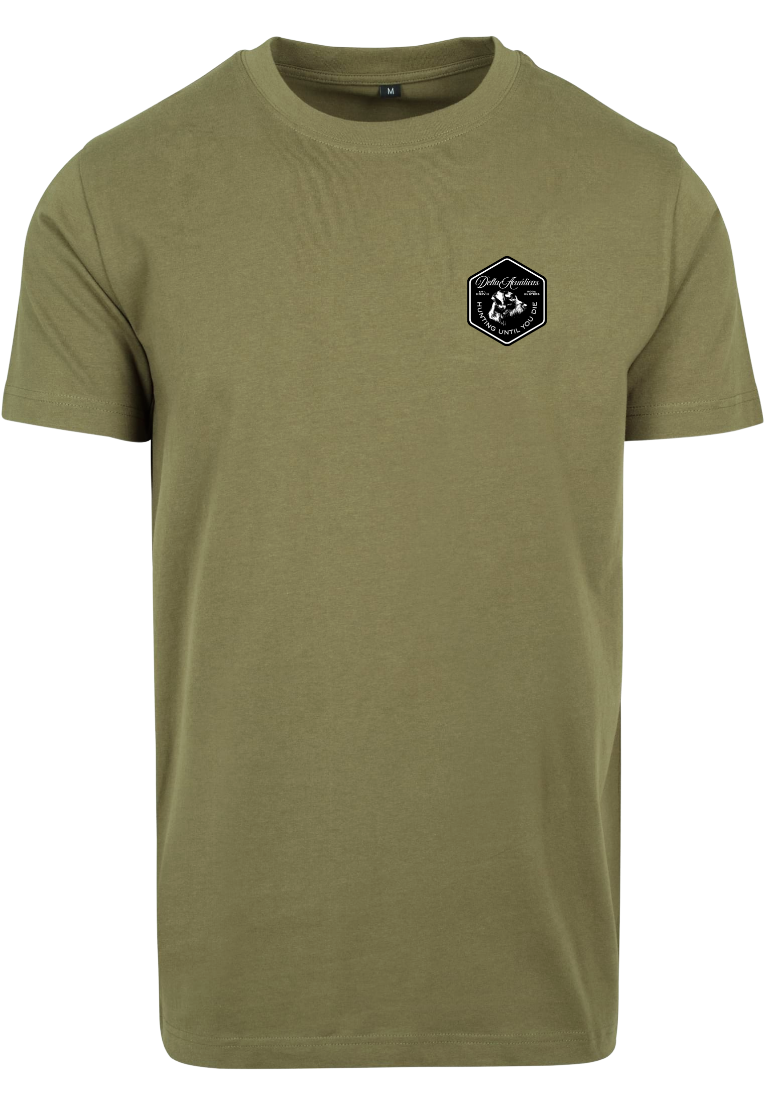 Camiseta Drahthaar Pocket Oliva / ⬜🟩⬛