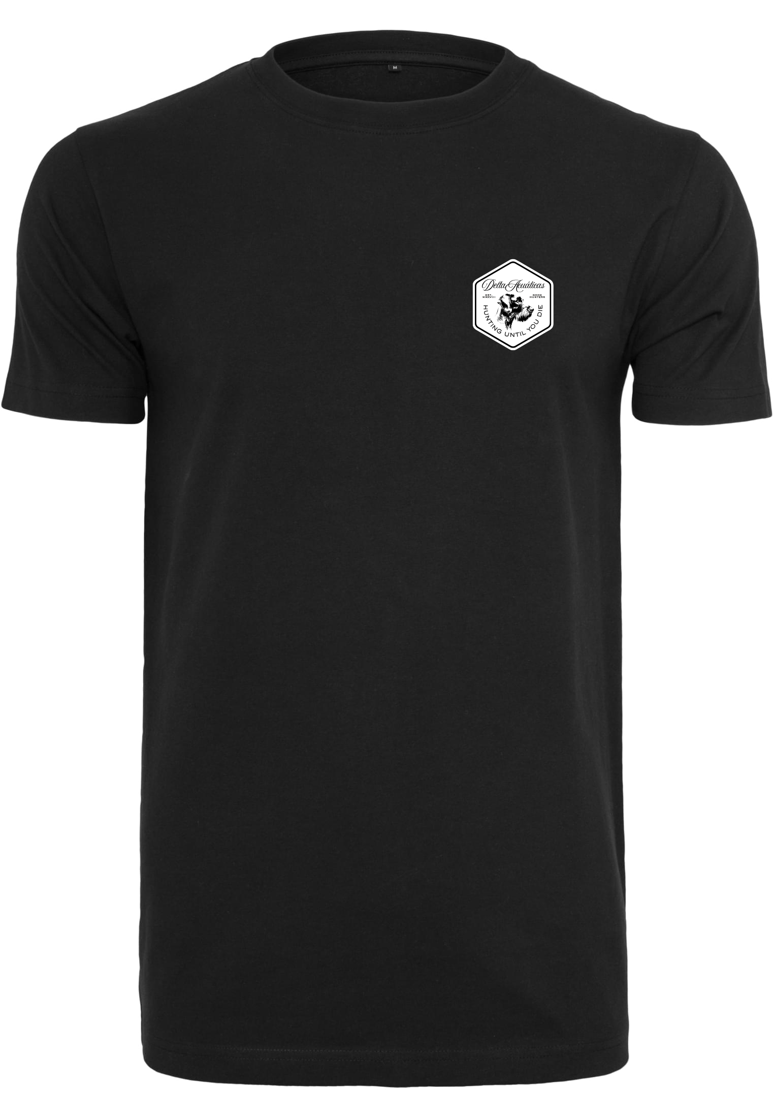 Camiseta Drahthaar Pocket Negro / ⬜🟩⬛