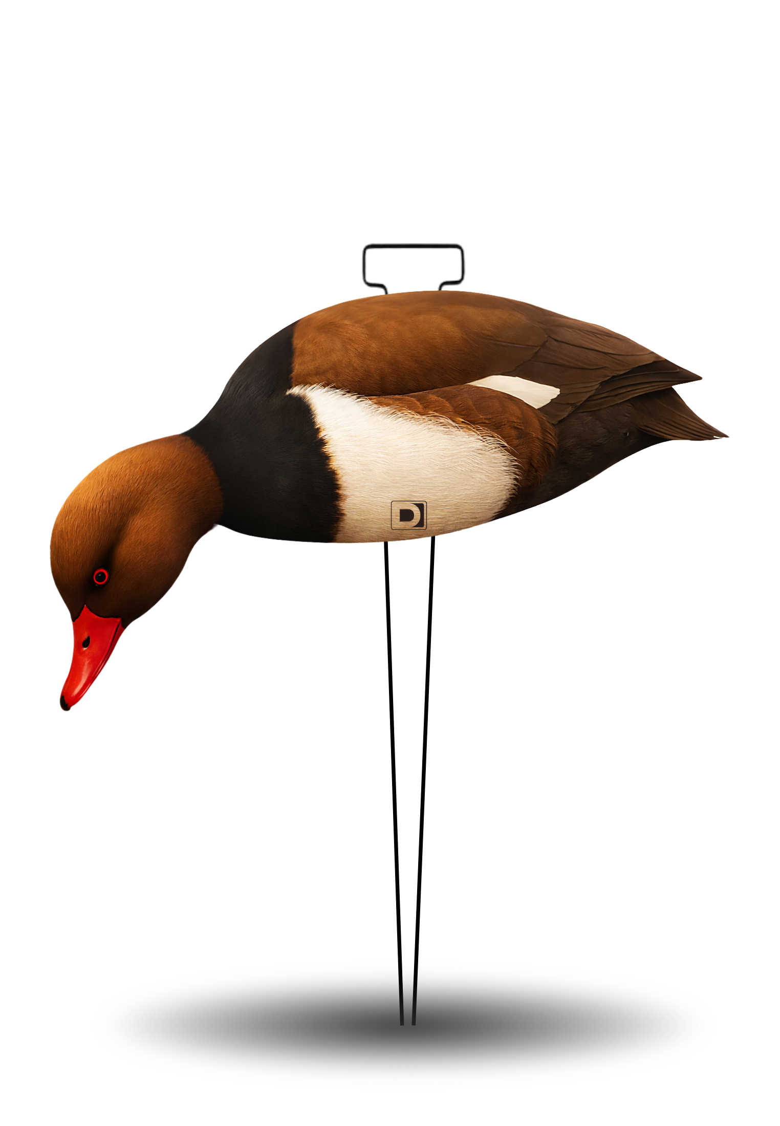 Señuelo Silueta Pato Colorado - Lote 12 ud.