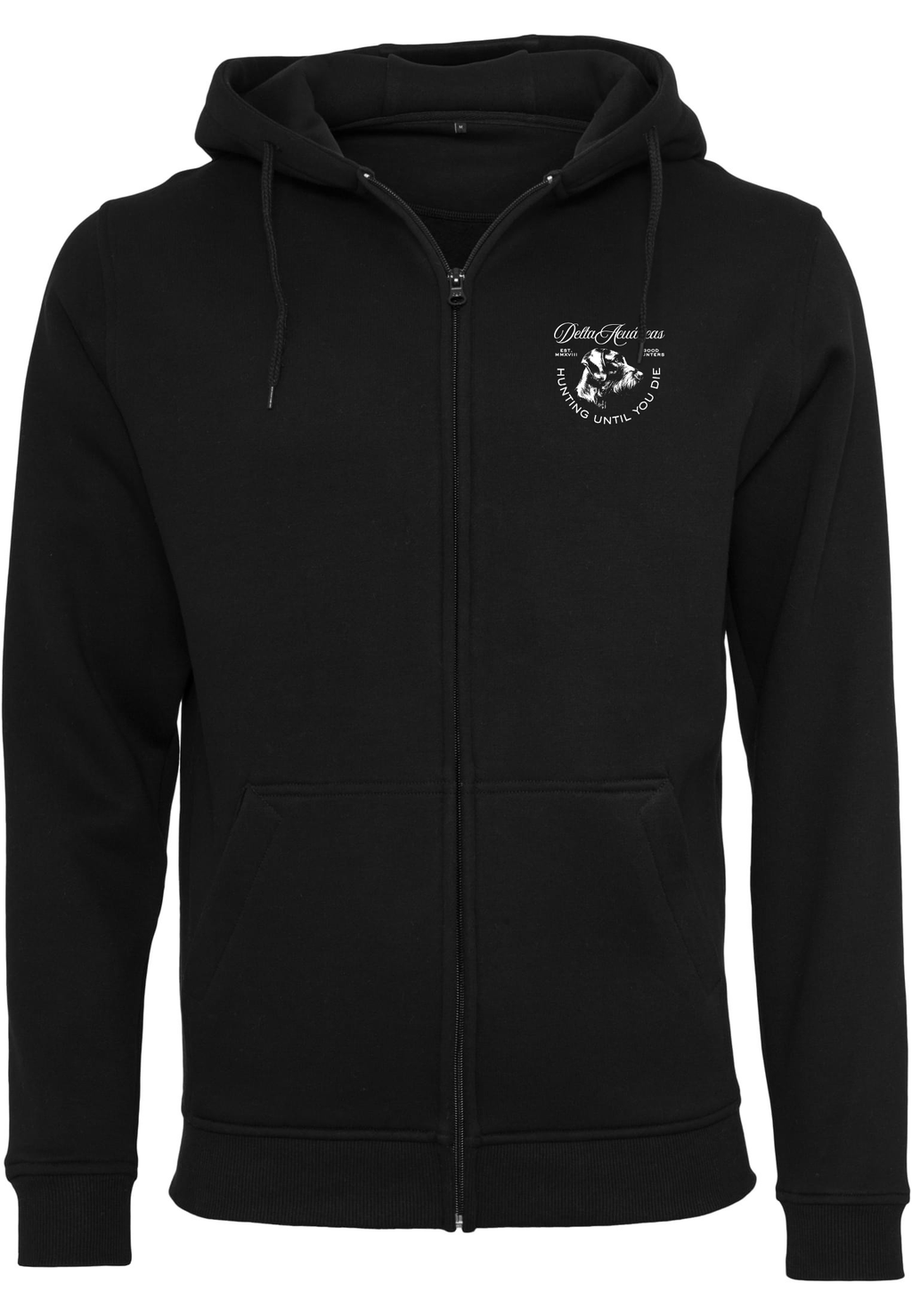 Sudadera con cremallera y capucha Drahthaar Negro