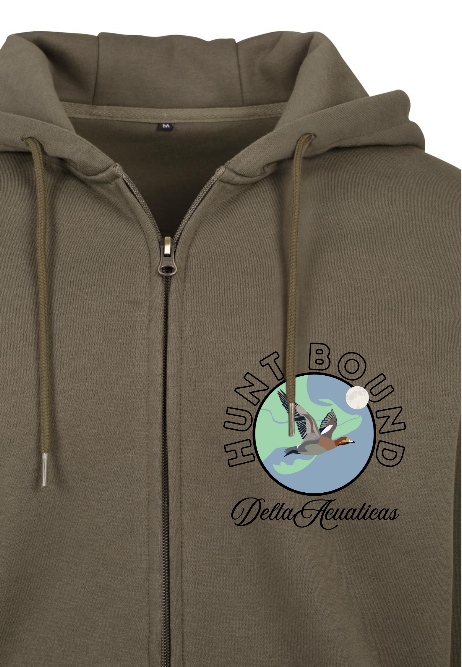 Sudadera con cremallera y capucha Hunt Bound Oliva