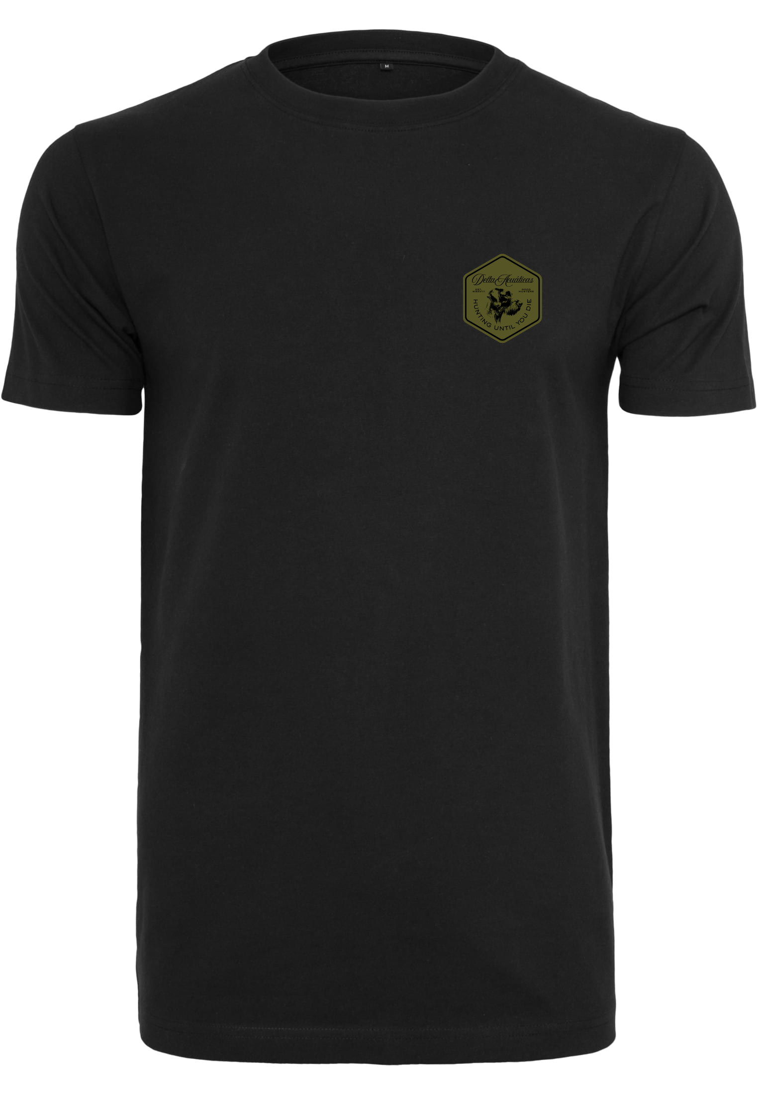 Camiseta Drahthaar Pocket Negro / ⬜🟩⬛
