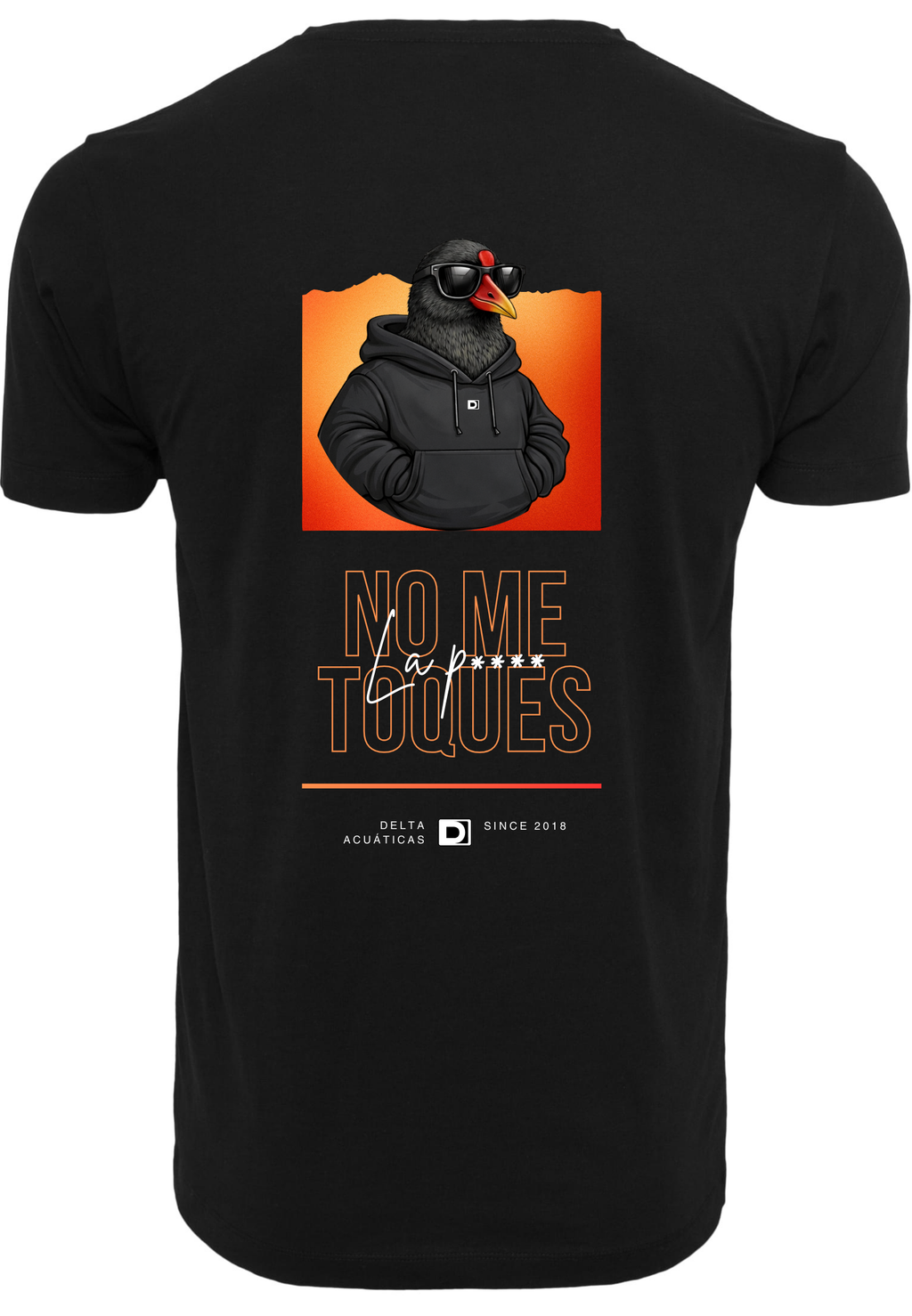 Camiseta manga corta No Me Toques Negro