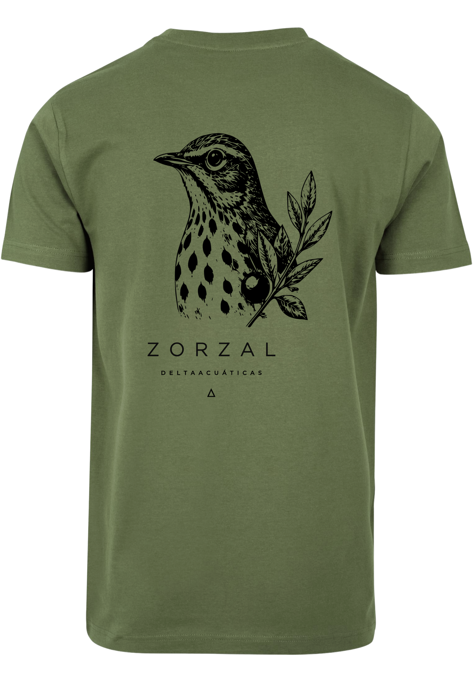Camiseta manga corta Zorzal Oliva Profundo