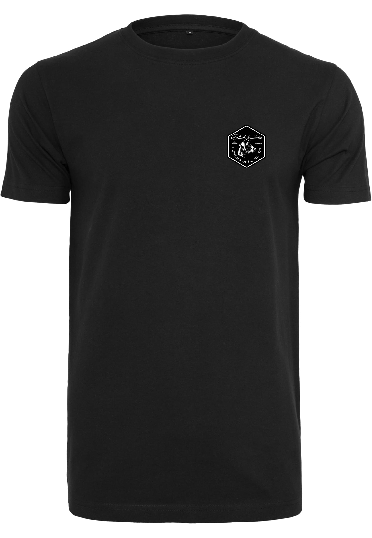 Camiseta Drahthaar Pocket Negro / ⬜🟩⬛