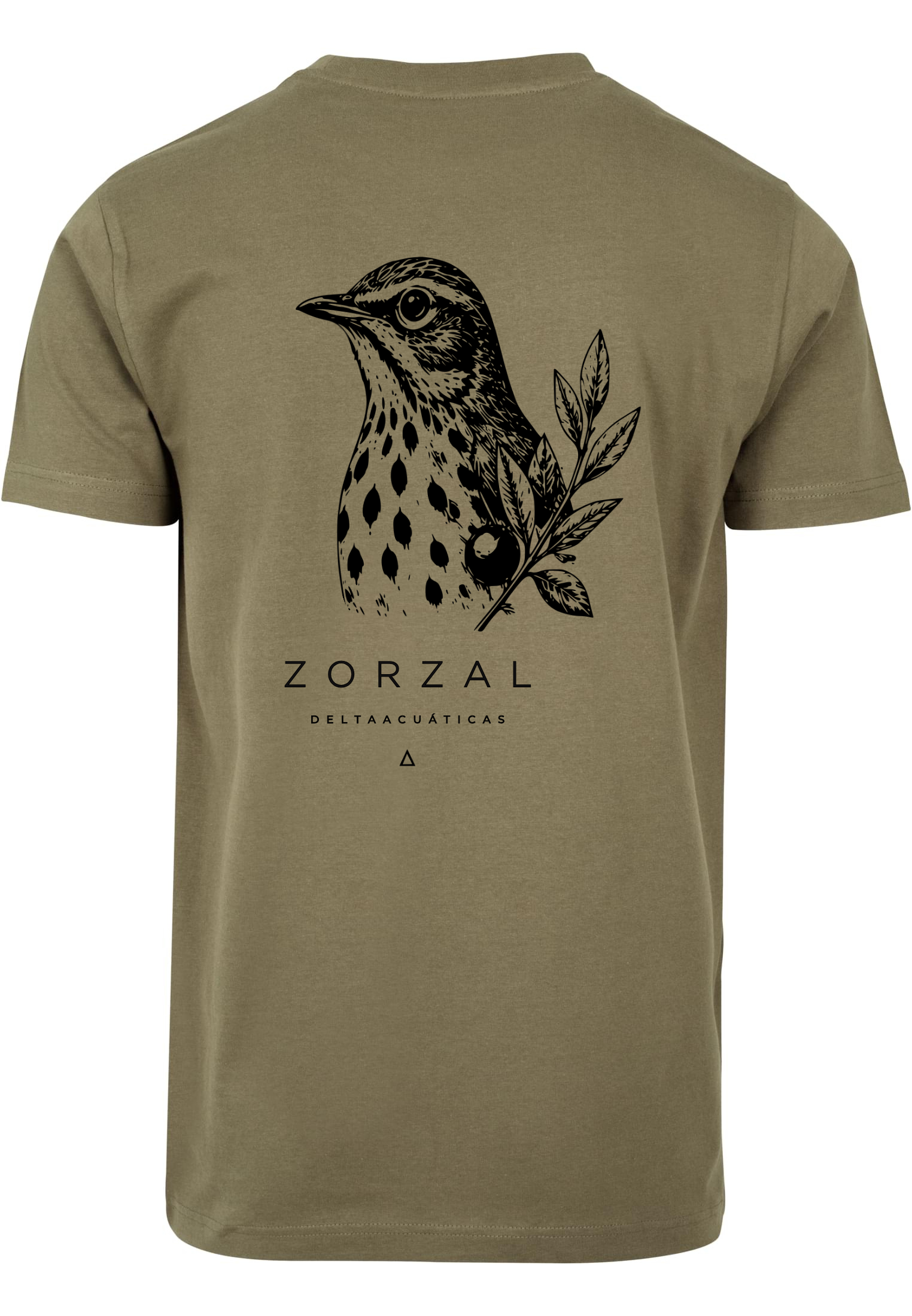 Camiseta manga corta Zorzal Oliva