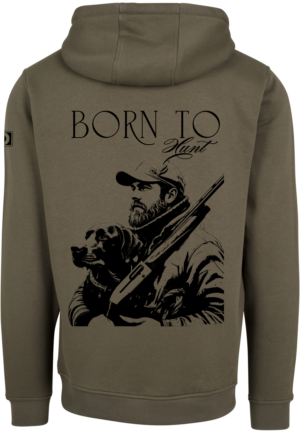 Sudadera con capucha Born To Hunt Oliva