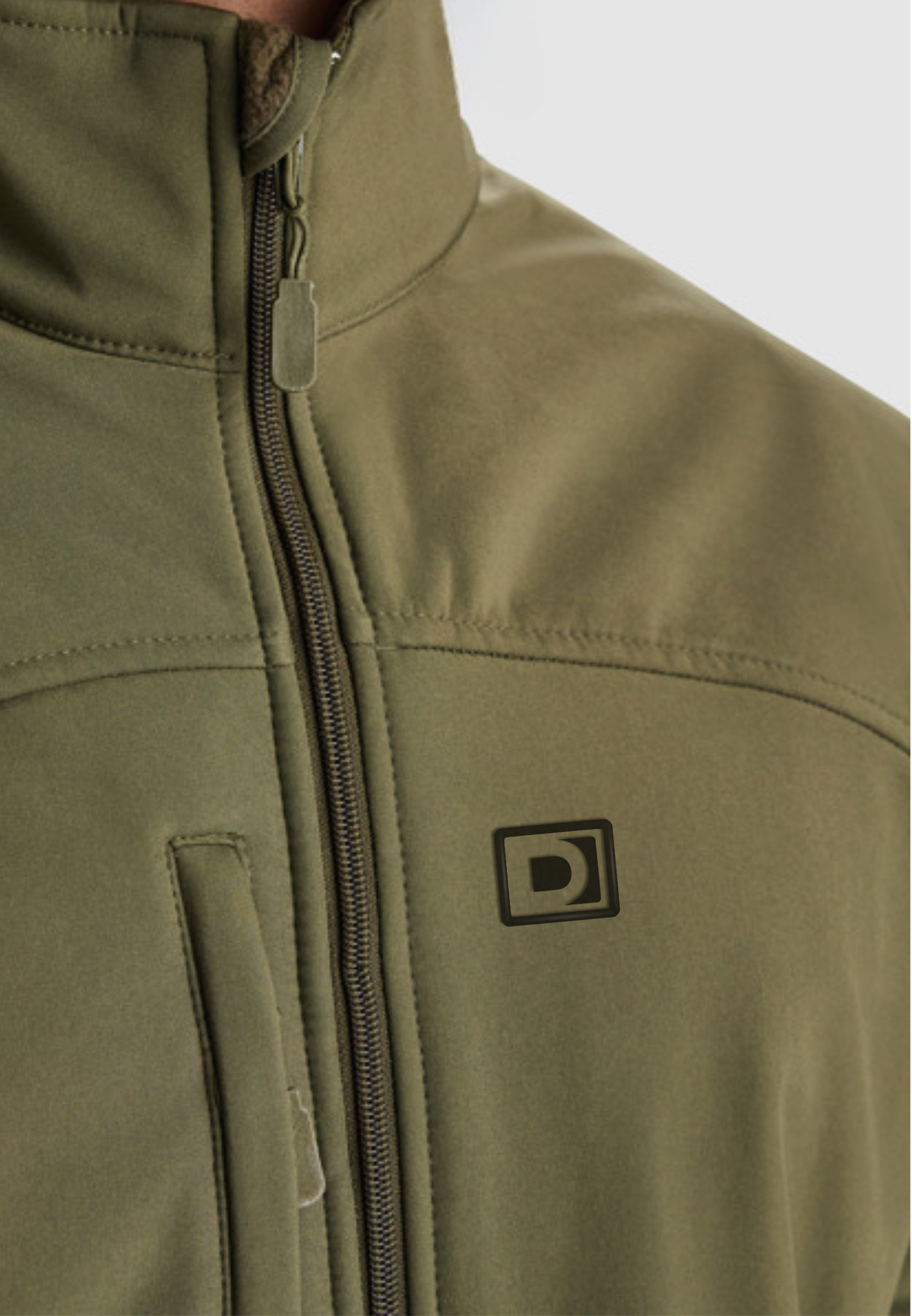 Chaqueta Softshell 2 Capas - Polar Oliva