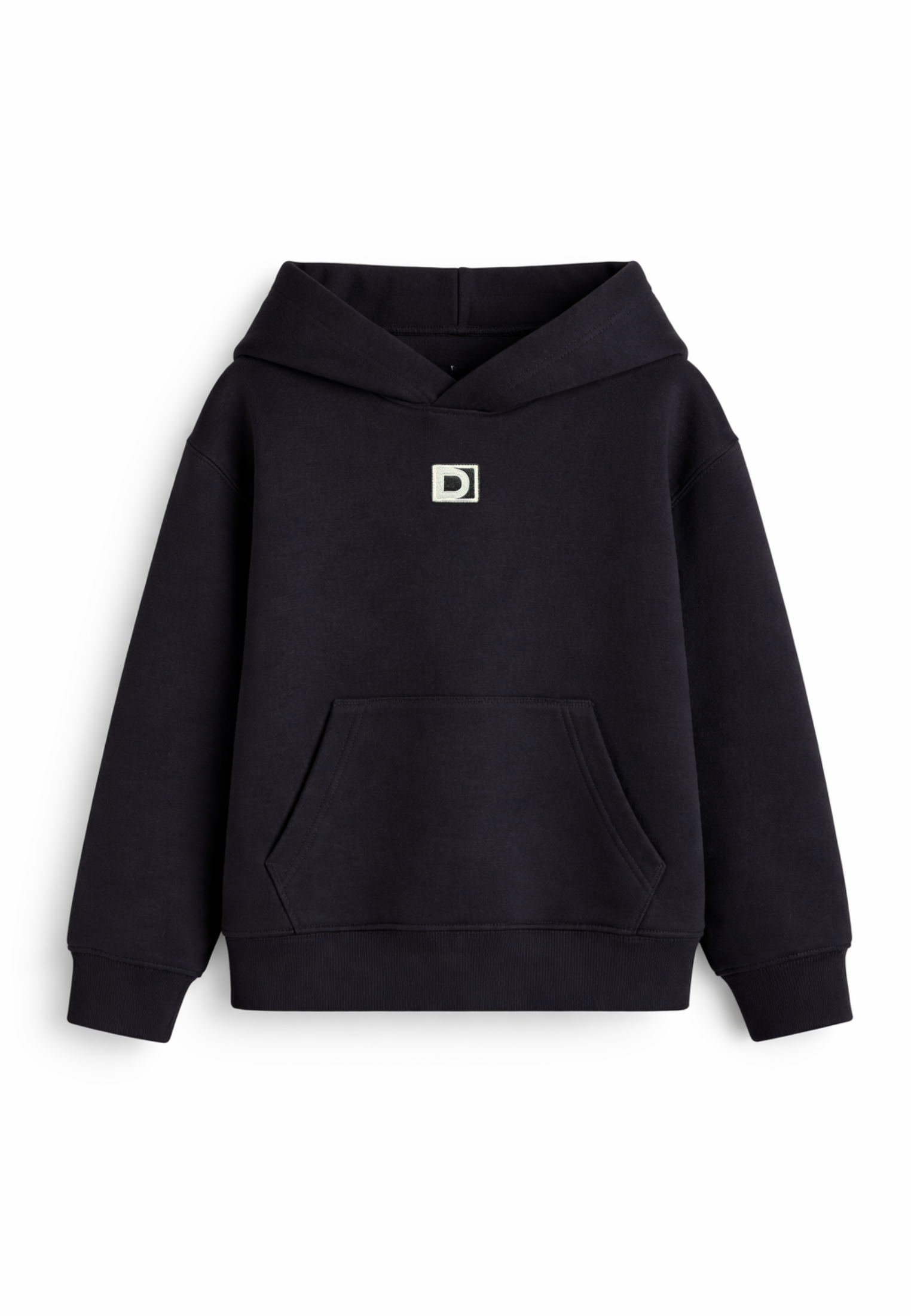 Sudadera esponjosa niño/a D-Logo Negro