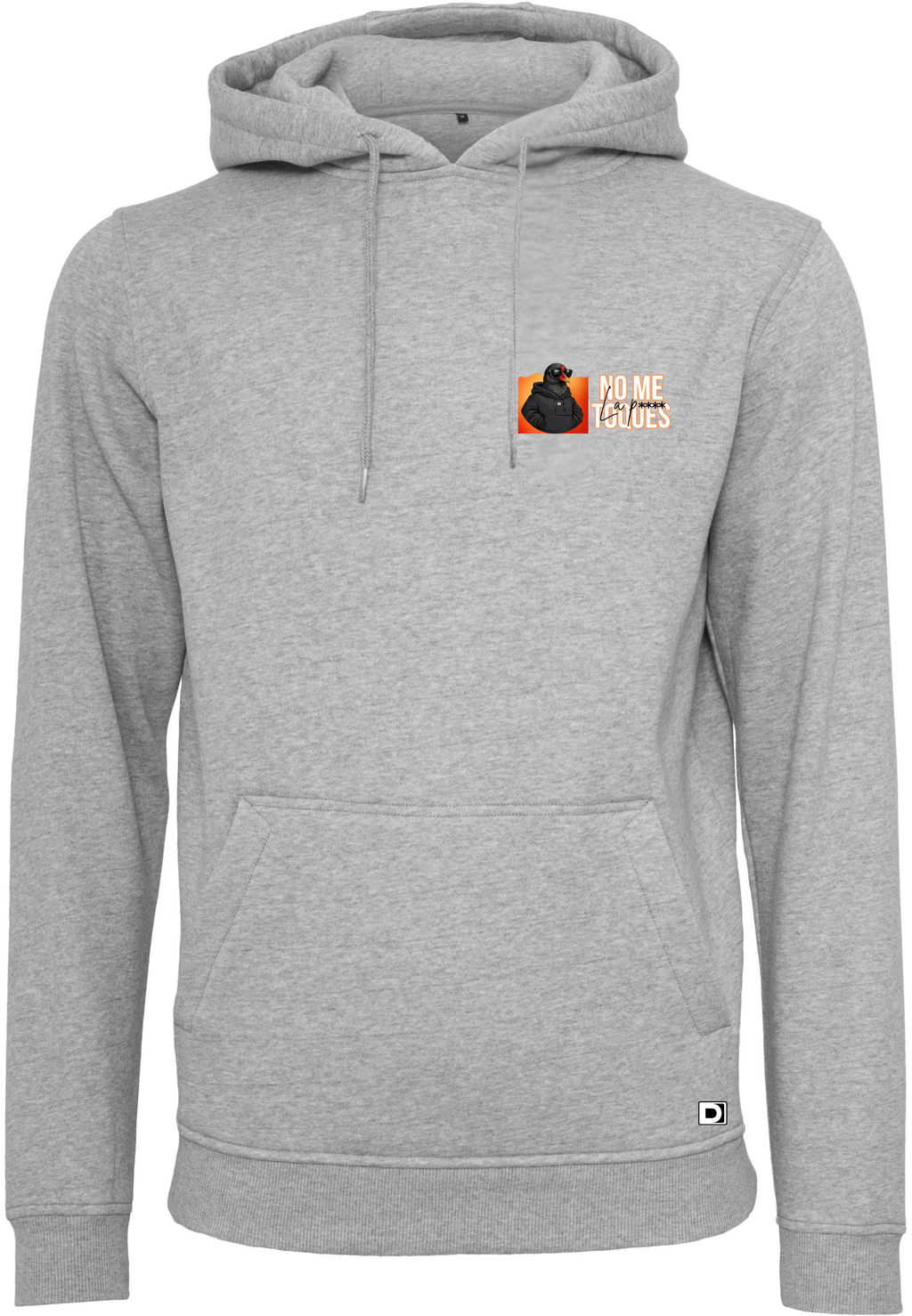 Sudadera con capucha No Me Toques Gris