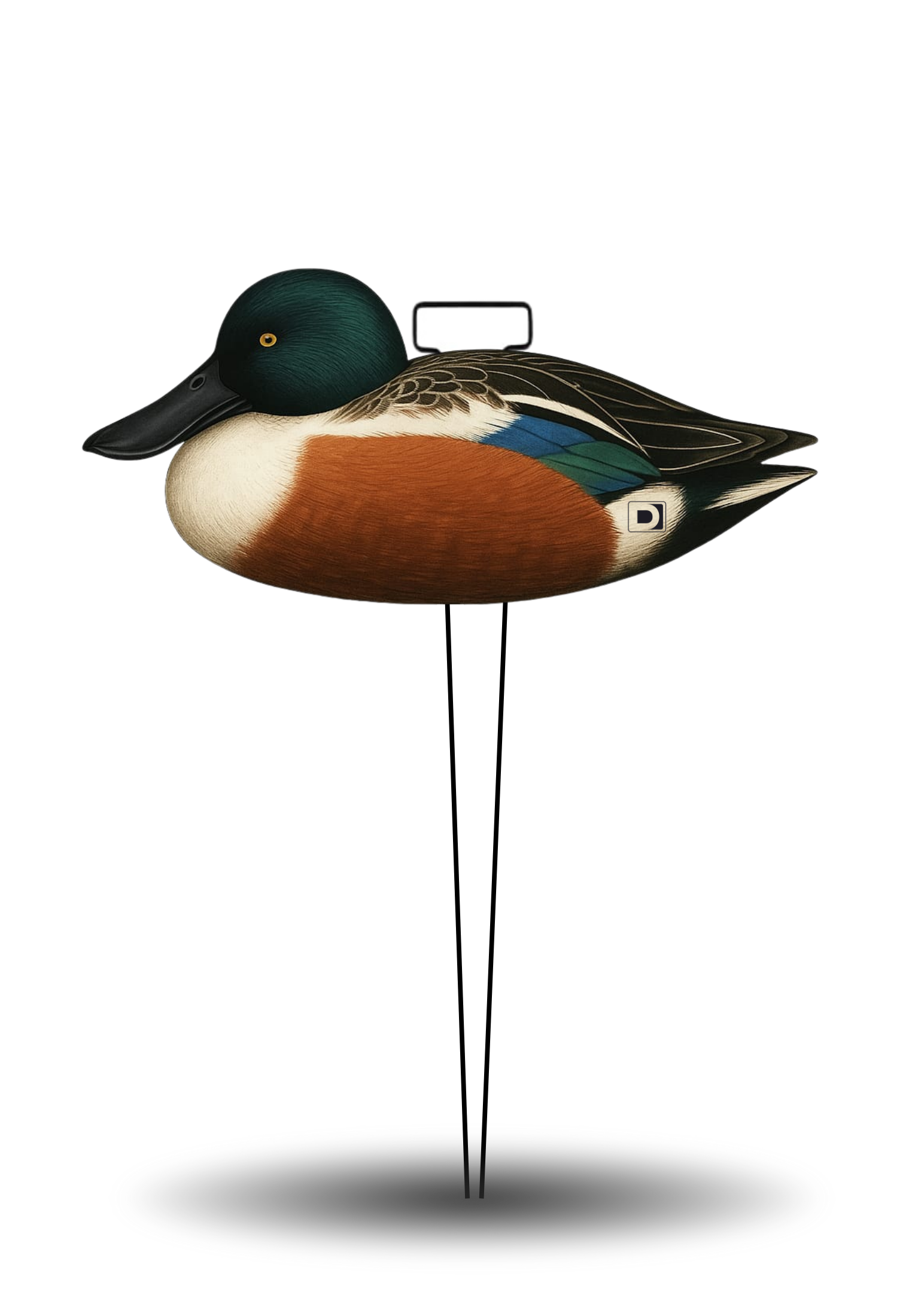 Señuelo Silueta Pato Cuchara - Lote 12 ud.