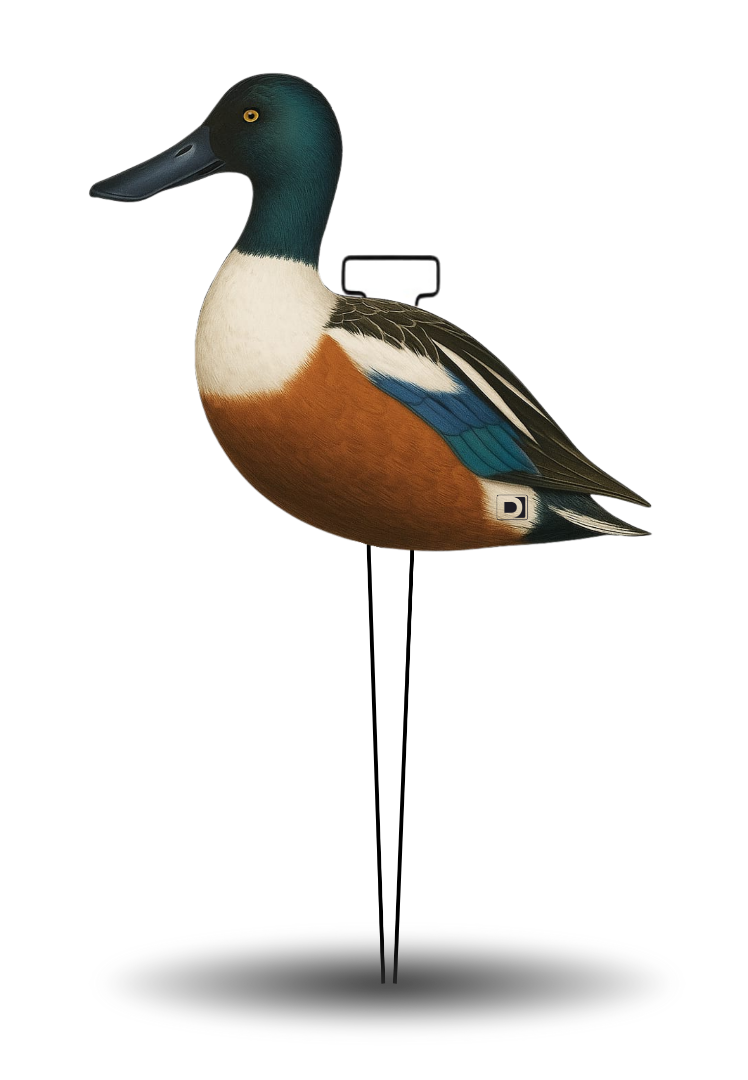 Señuelo Silueta Pato Cuchara - Lote 12 ud.