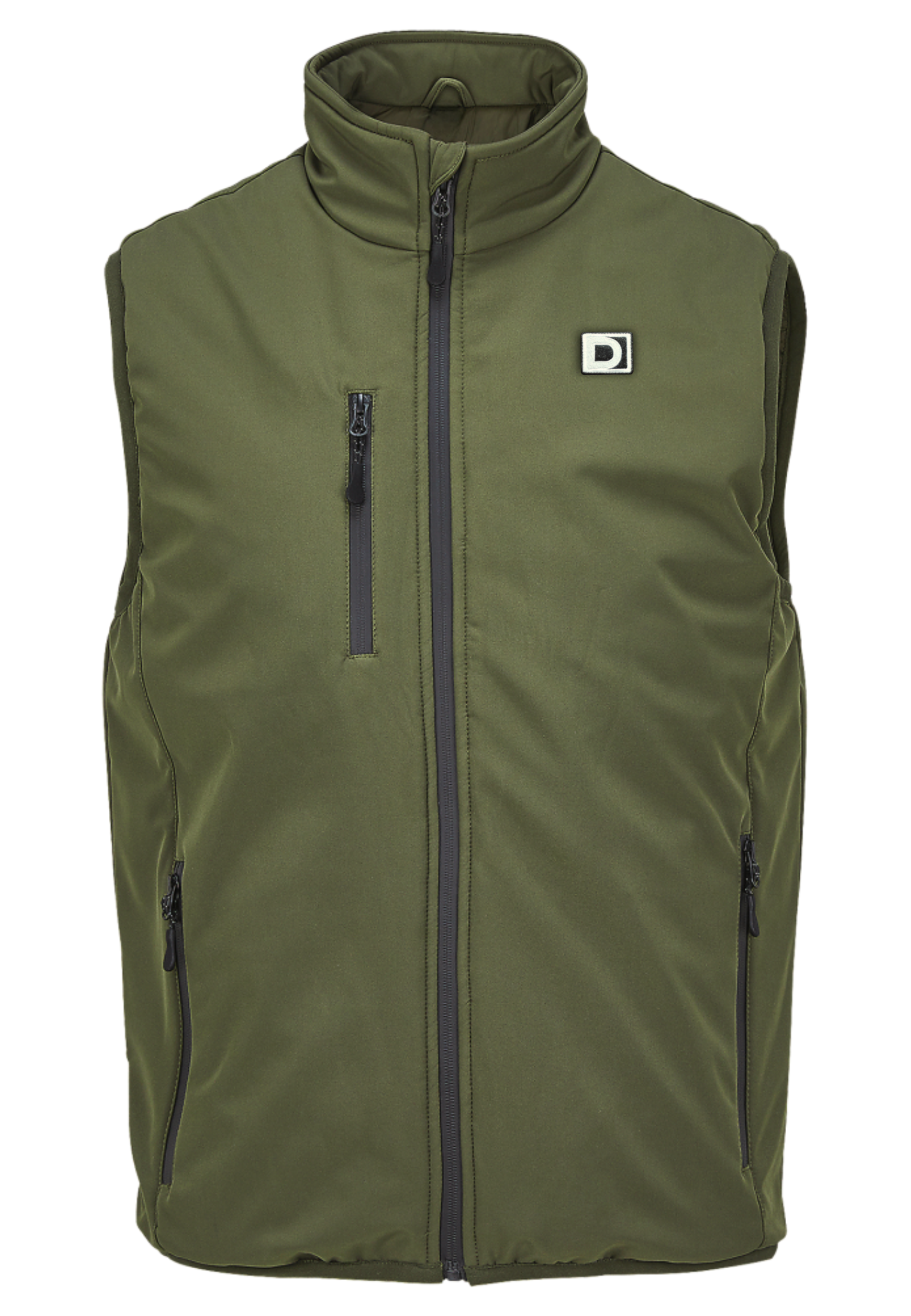 Chaleco Softshell Acolchado Oliva