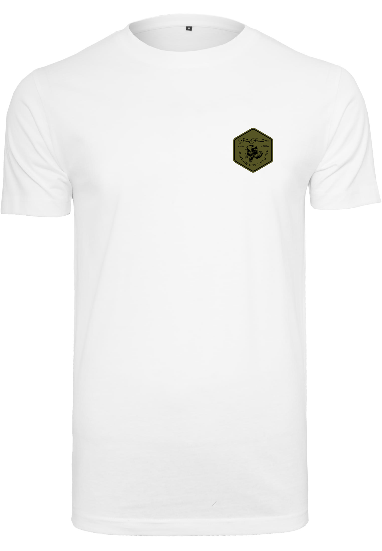 Camiseta Drahthaar Pocket Blanco / ⬜🟩⬛