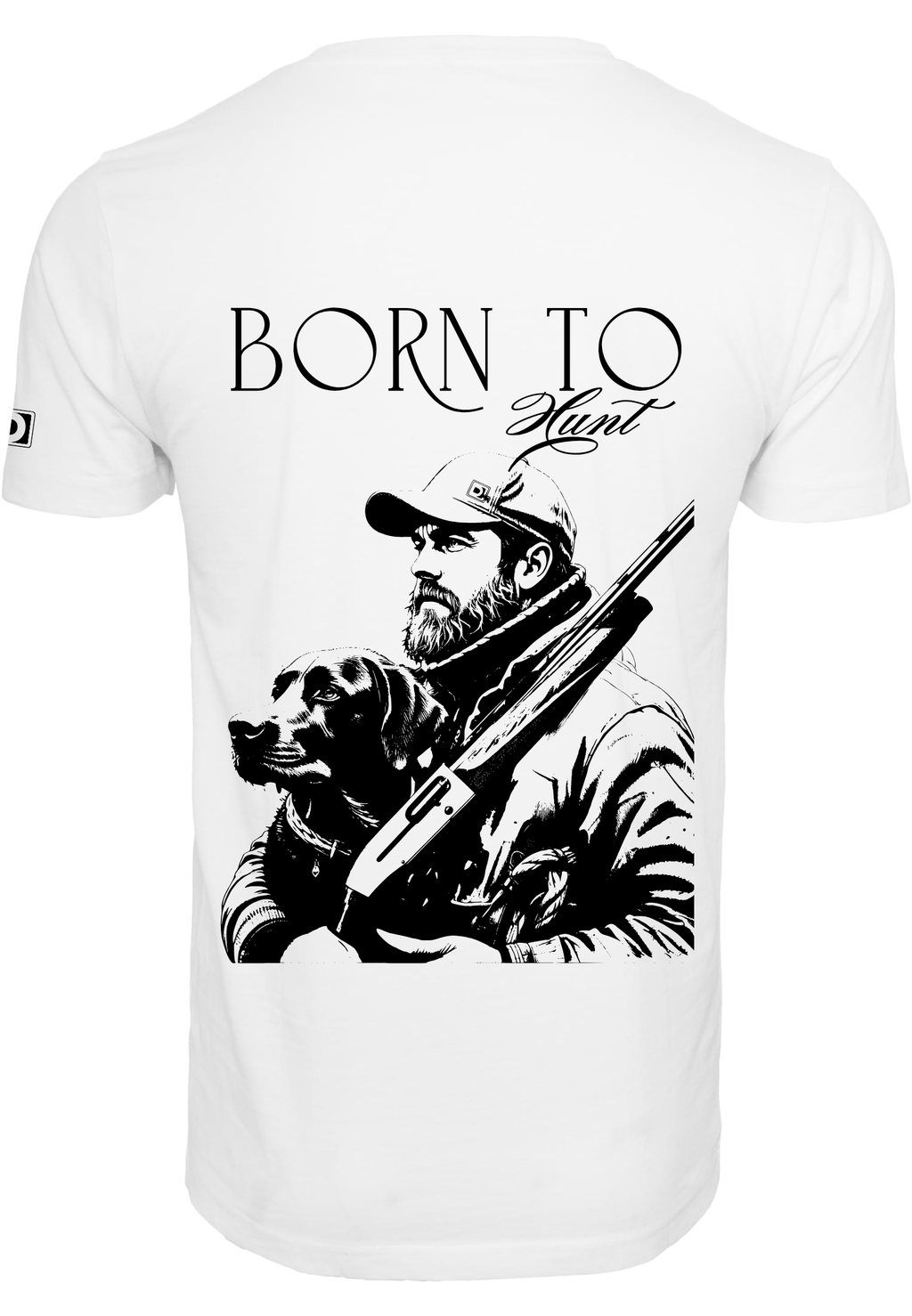 Camiseta manga corta Born To Hunt Blanco