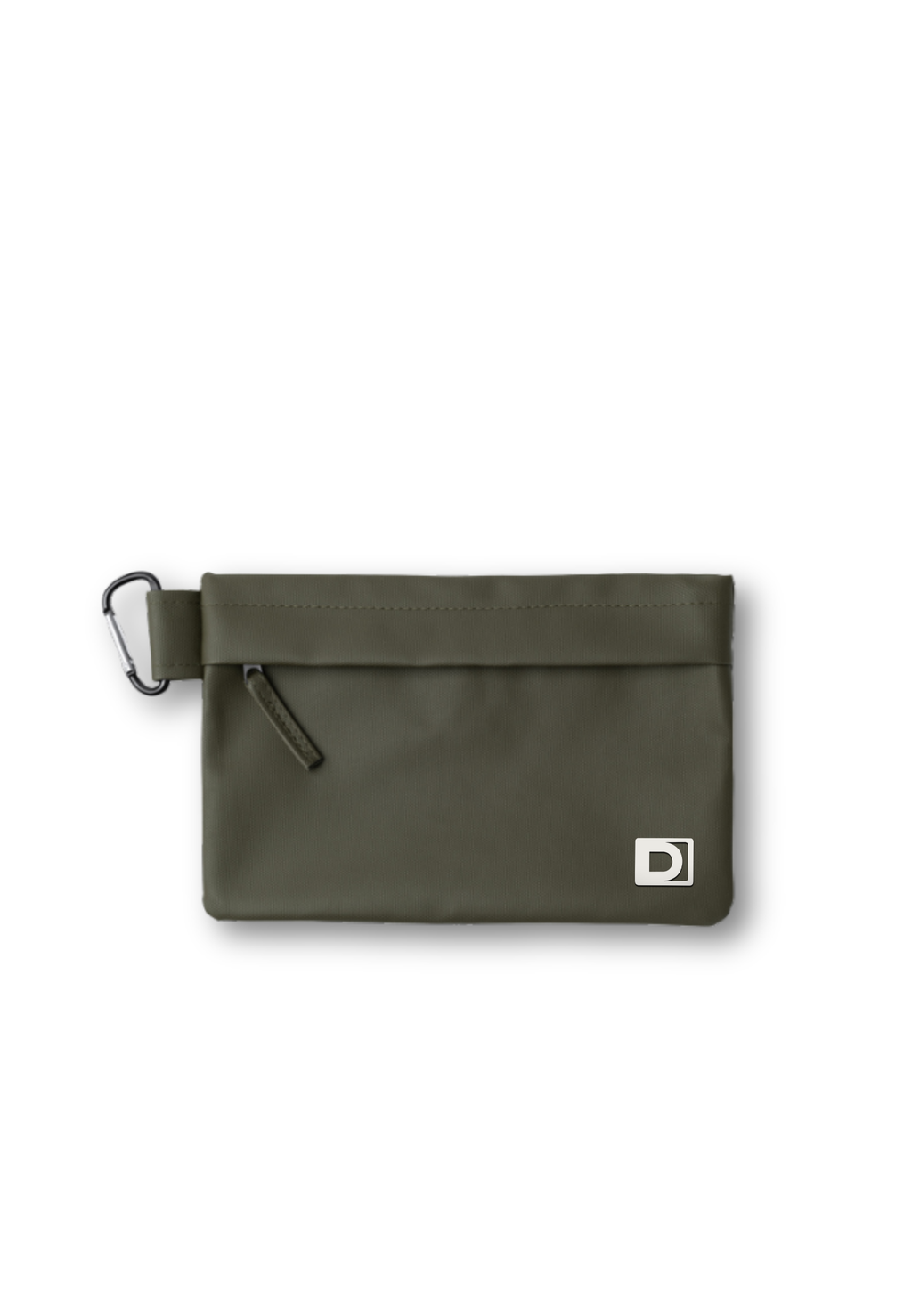 Estuche / Neceser para Documentos con Mosquetón VN Oliva