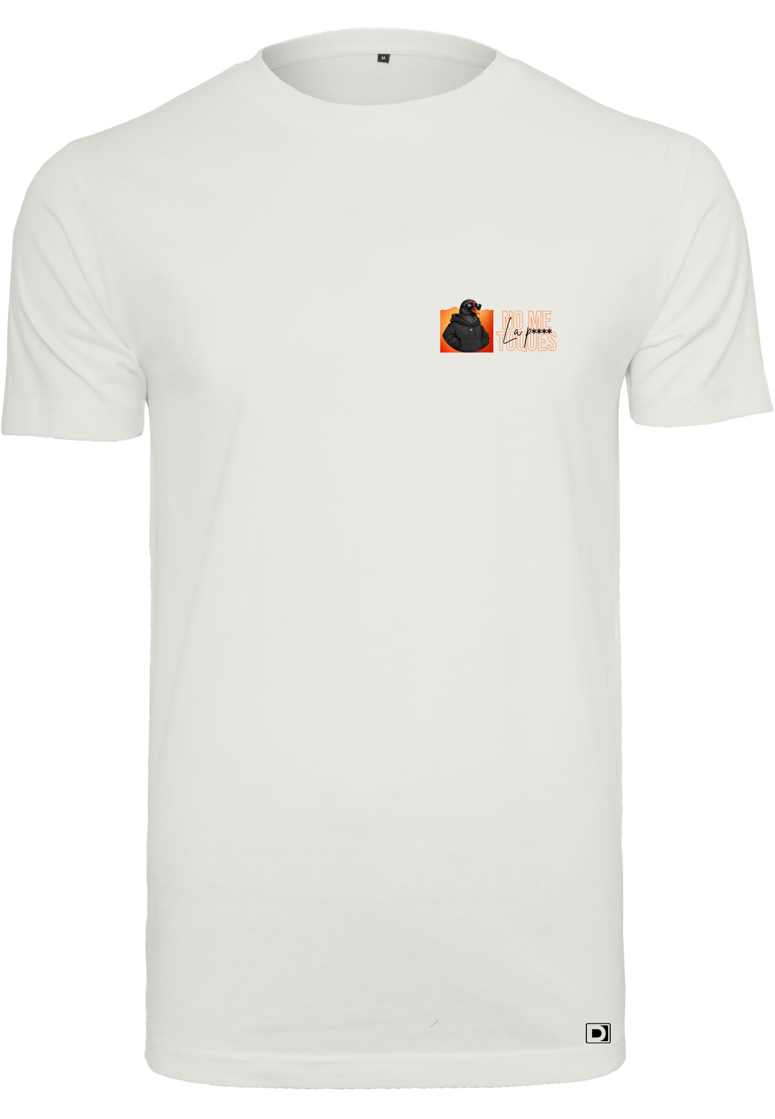 Camiseta manga corta No Me Toques Blanco