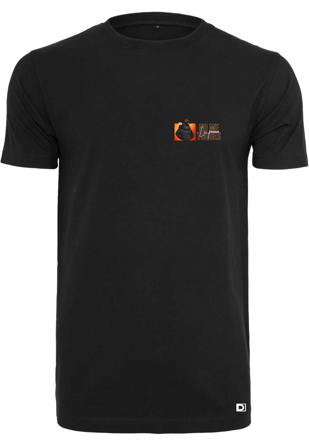 Camiseta manga corta No Me Toques Negro