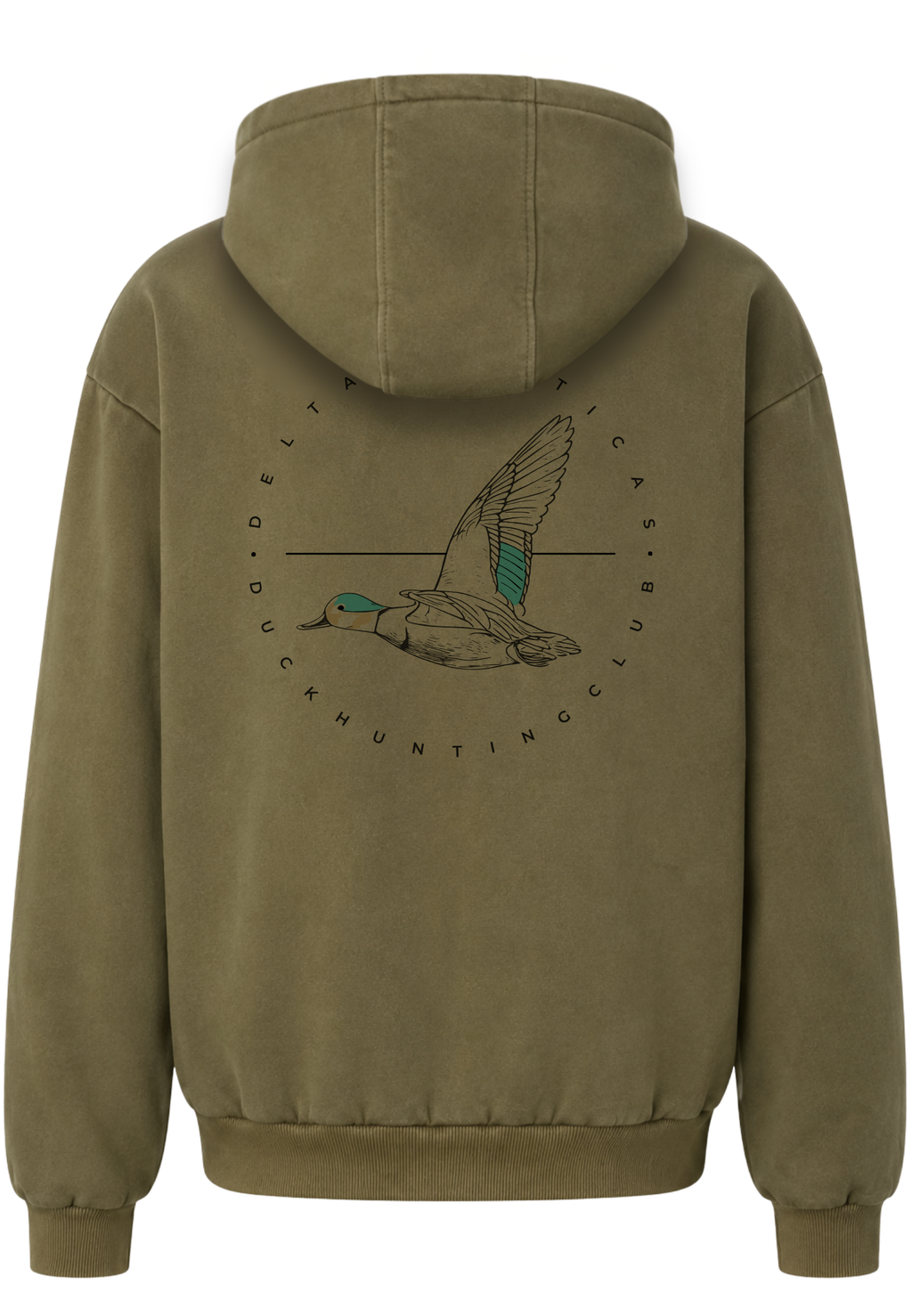 Cross Hoodie Olive