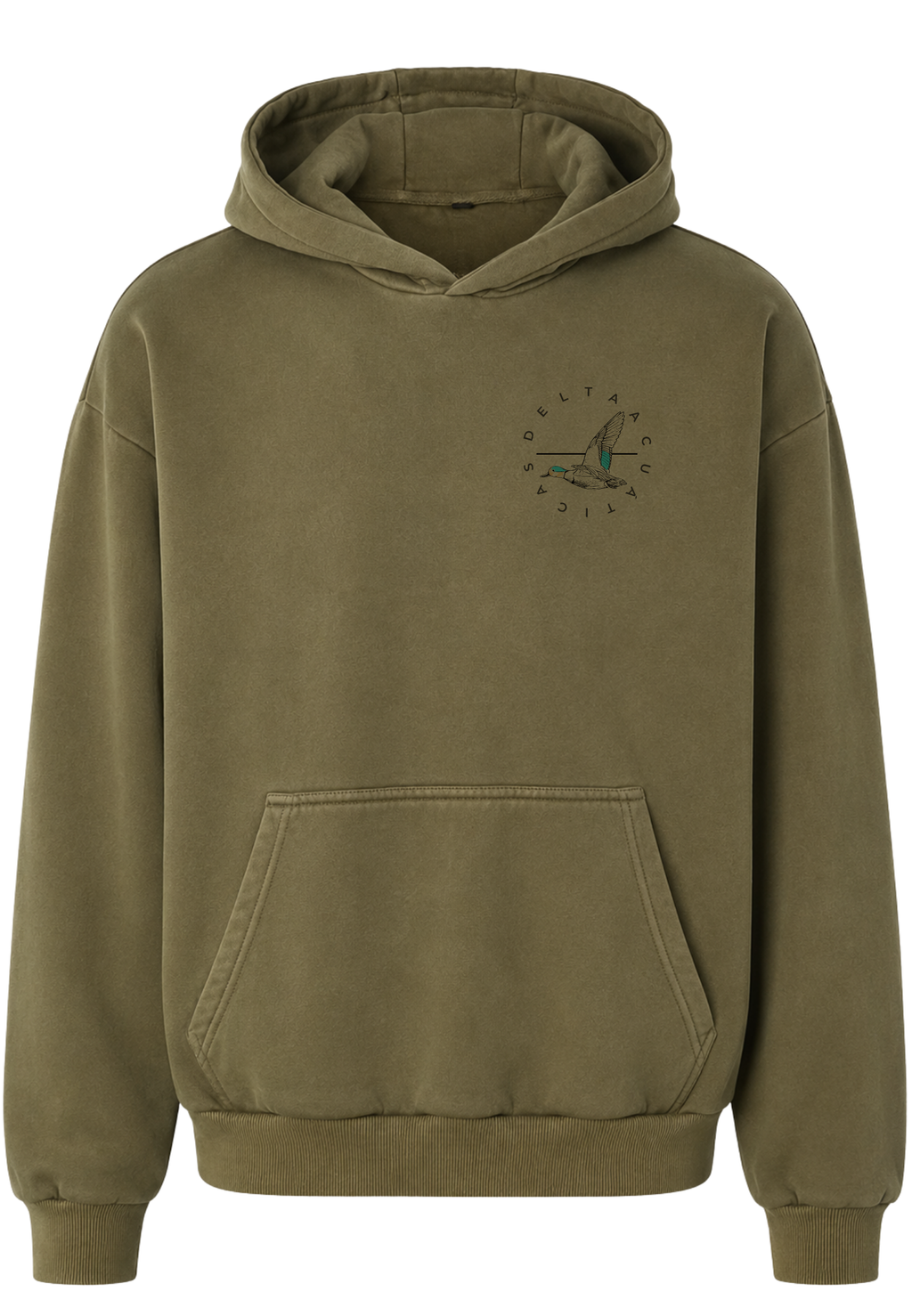 Cross Hoodie Olive
