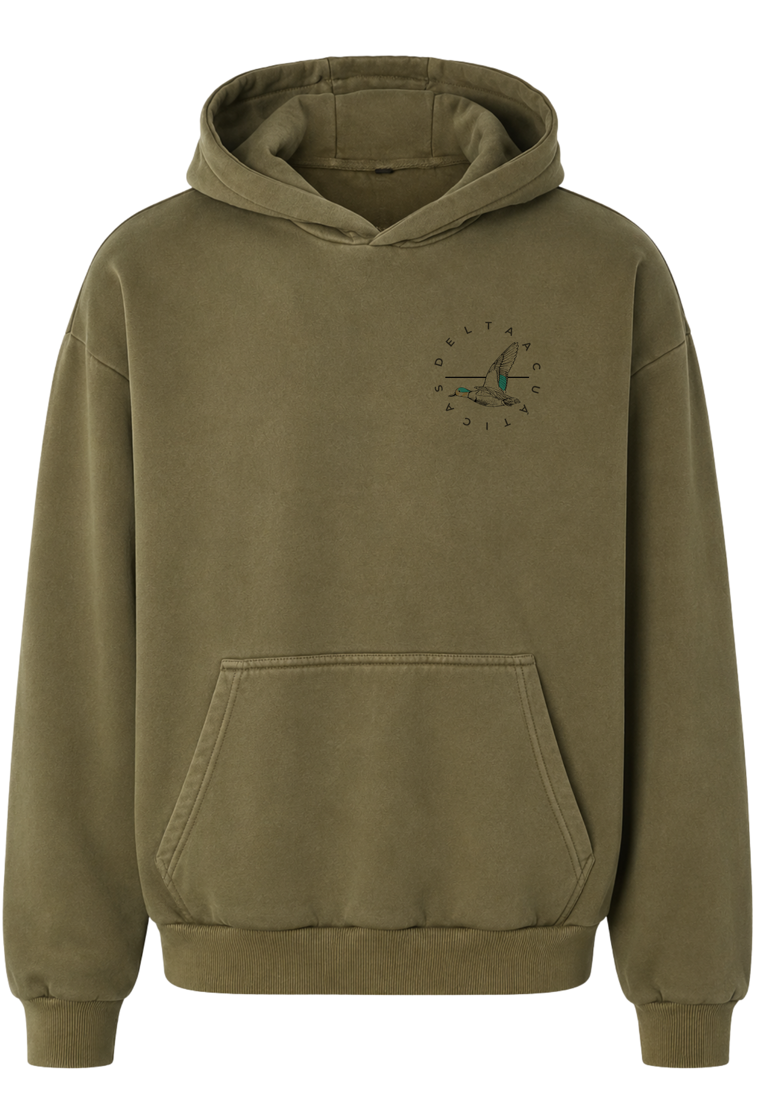 Cross Hoodie Olive