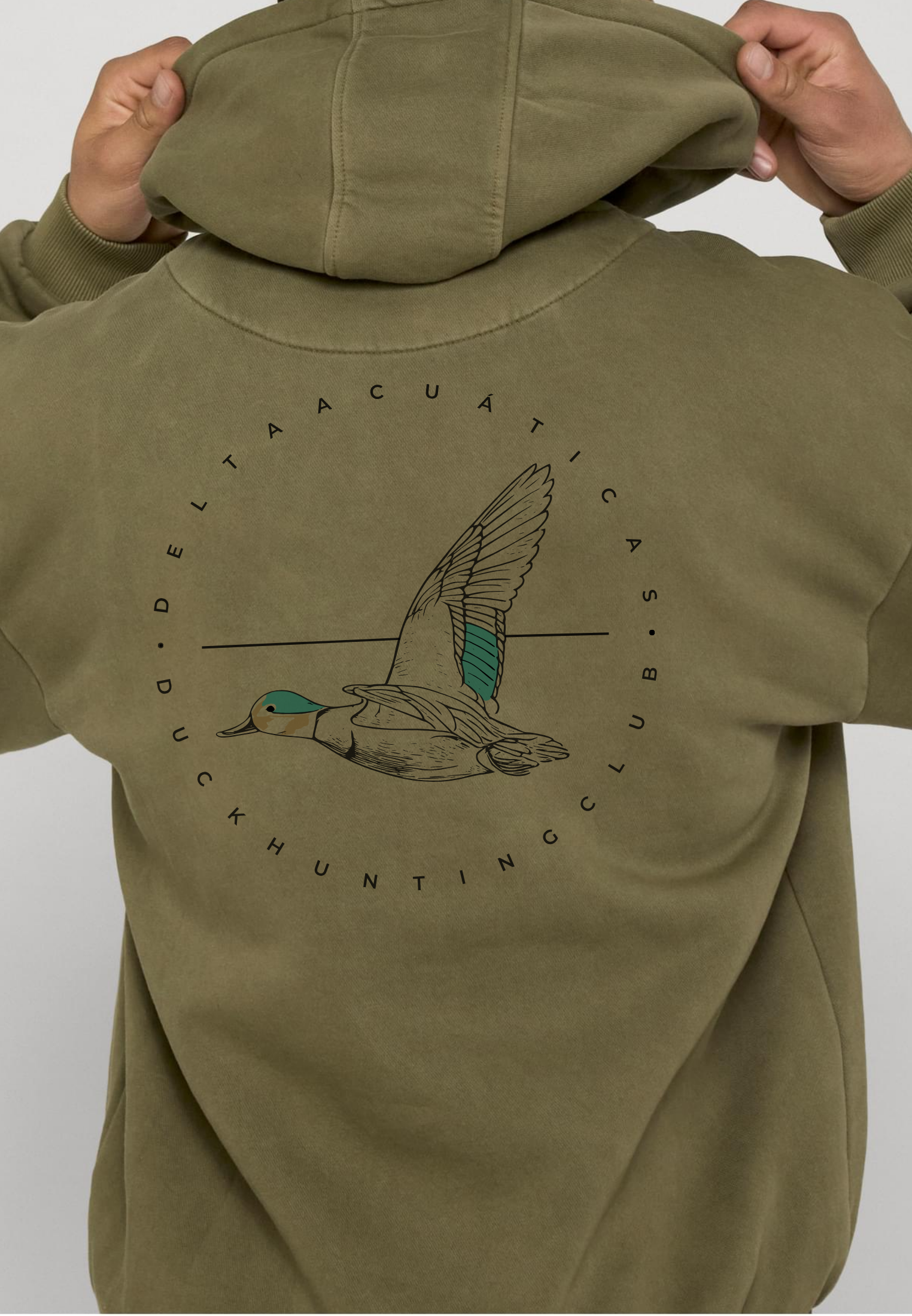 Cross Hoodie Olive