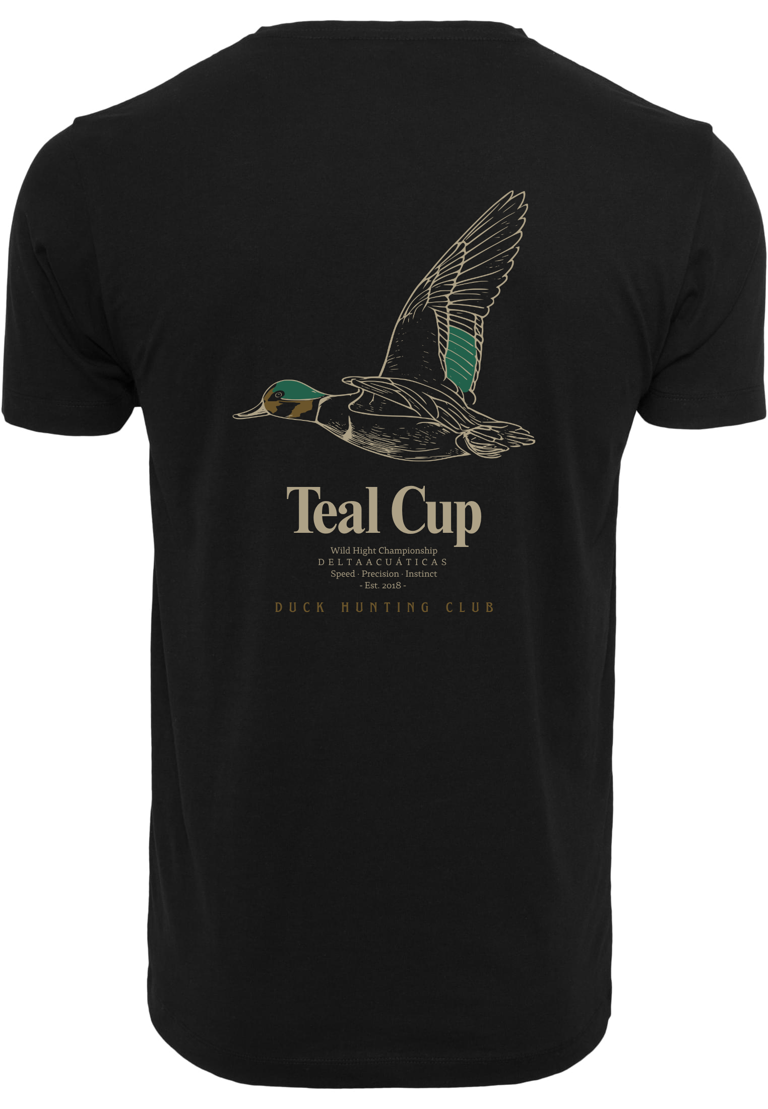 Camiseta manga corta Teal Cup Negro