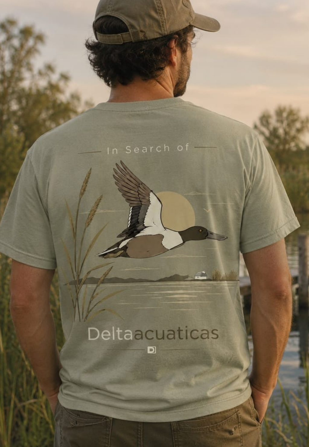 Camiseta manga corta Northern Shoveler Salvia