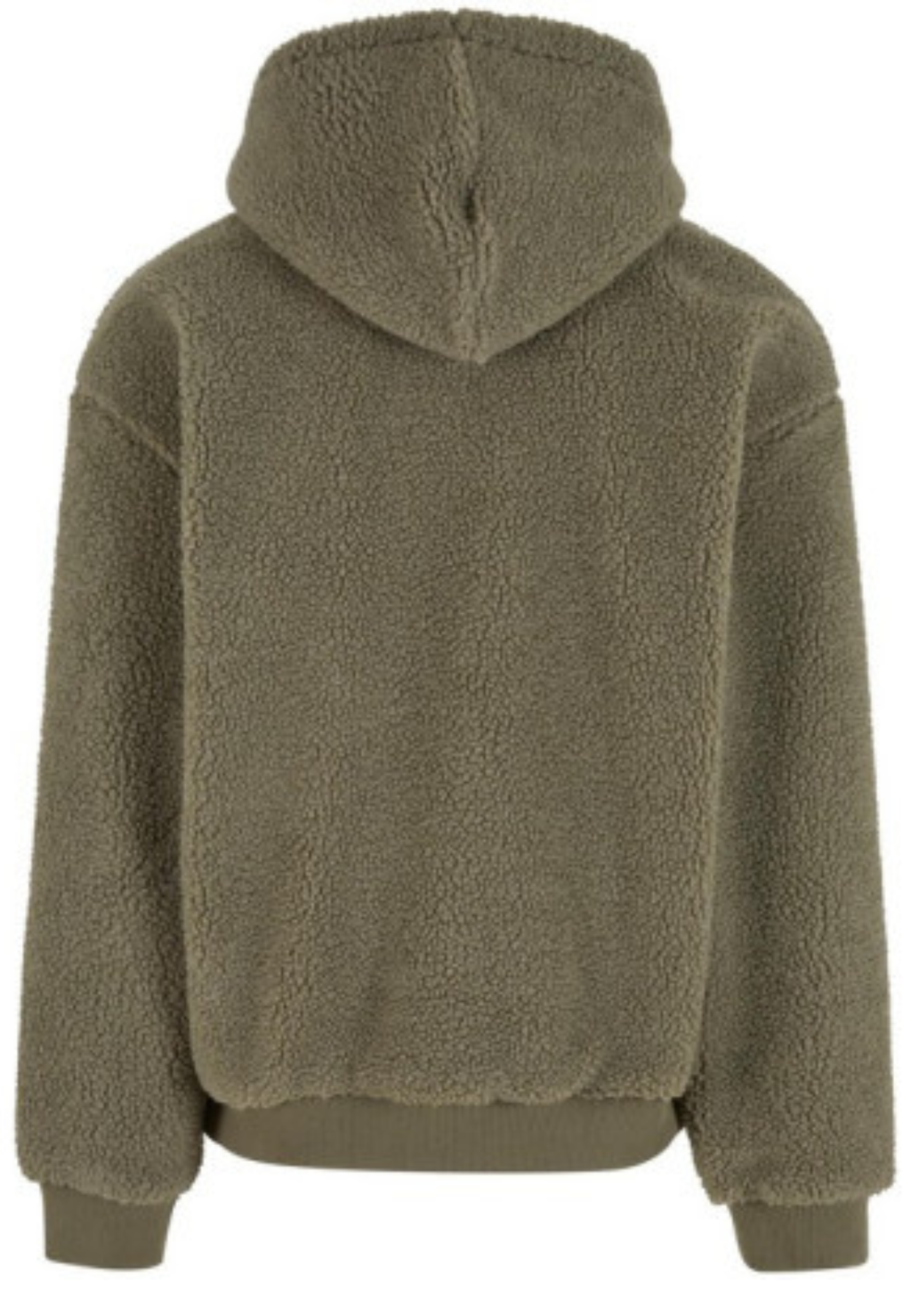 Sudadera sherpa oversize Oliva