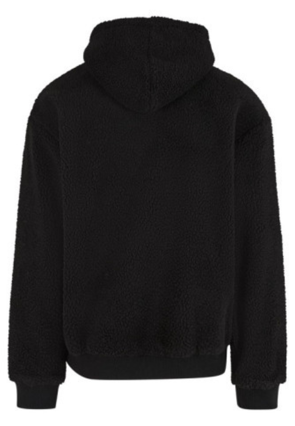 Sudadera sherpa oversize Negro