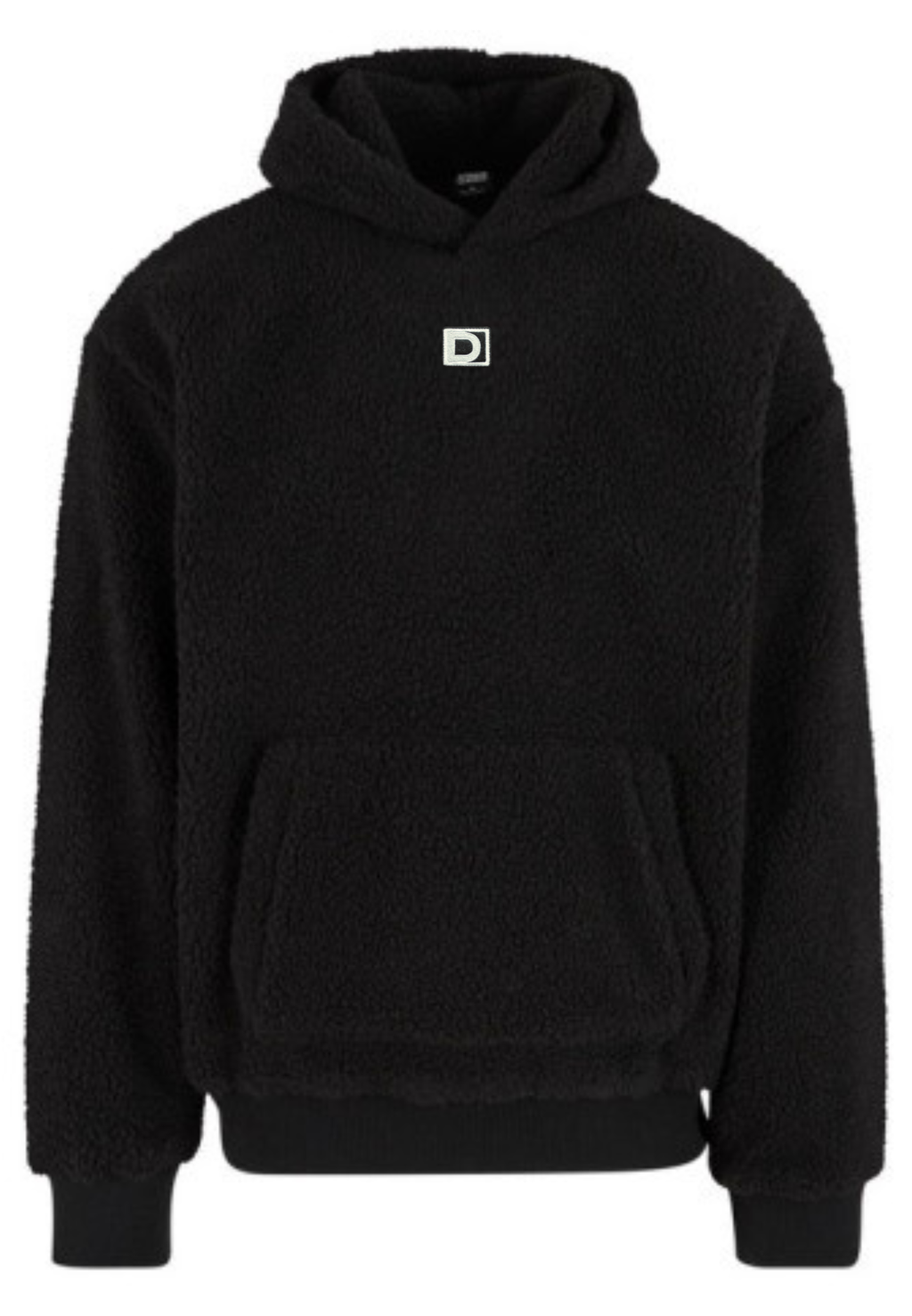 Sudadera sherpa oversize Negro